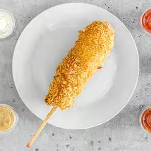 Crispy Ramen Hotdog.